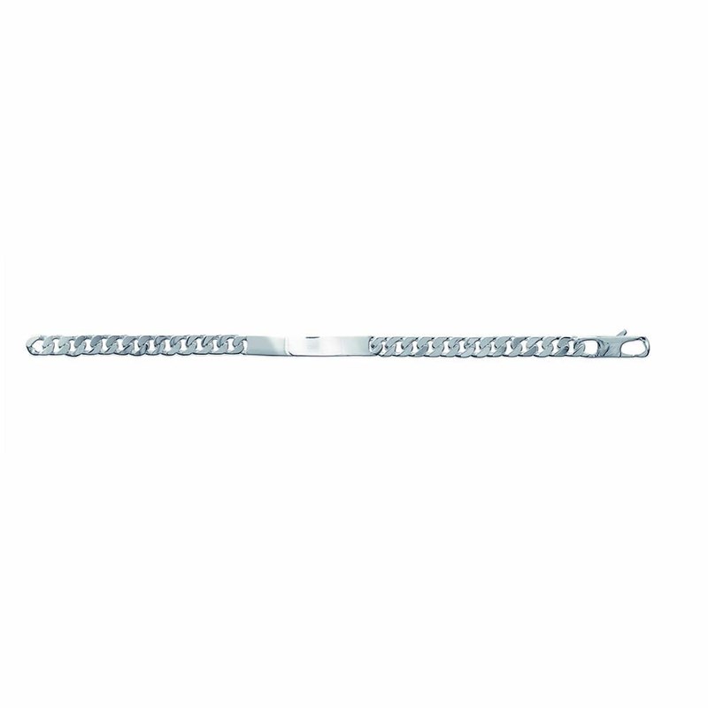 Gourmette Homme - Argent 925 - Chaîne gourmette - Largeur : 6 mm - Longueur : 20 cm