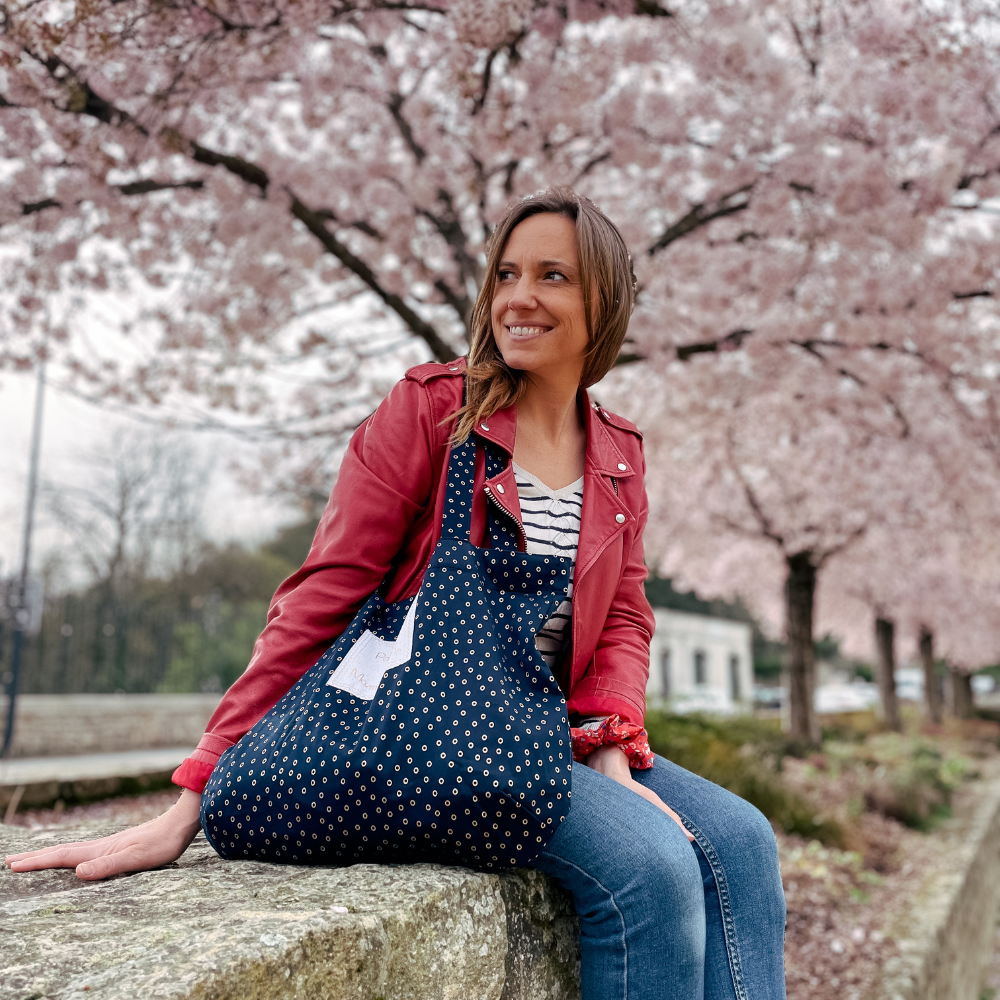 Sac Tote Bag Pliable Bulle Bronze Marine