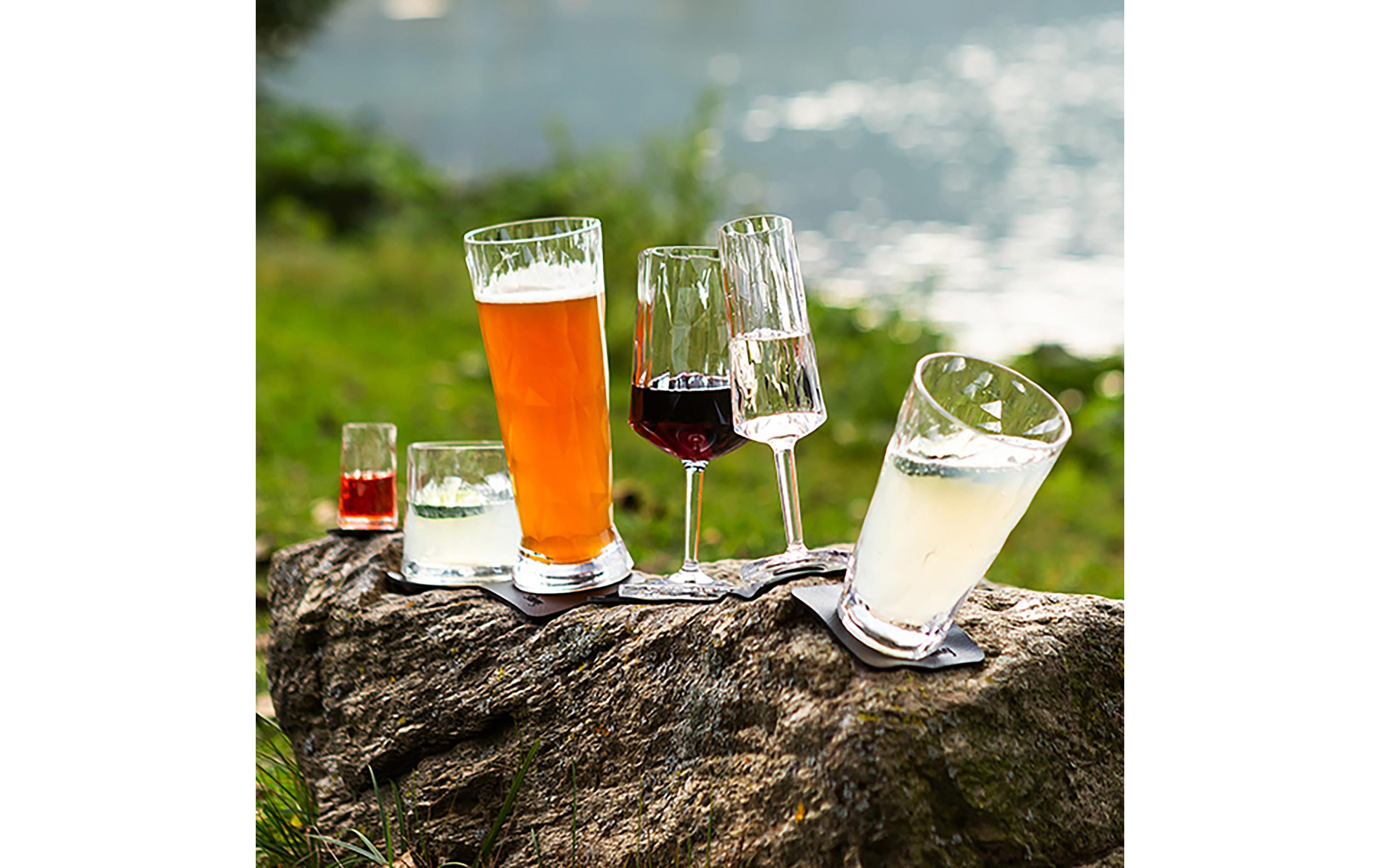 Outdoor-Champagnerglas Hightech-Kunststoffgläser, 2er-SetUnzerbrechliche Sektgläser