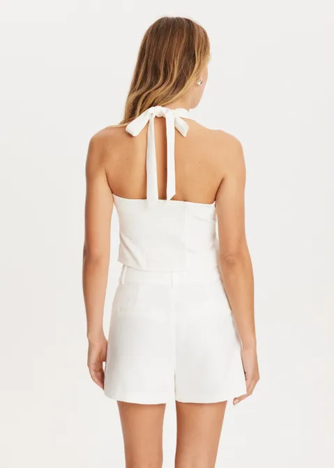 Halter gilet off-white (WIT.O)