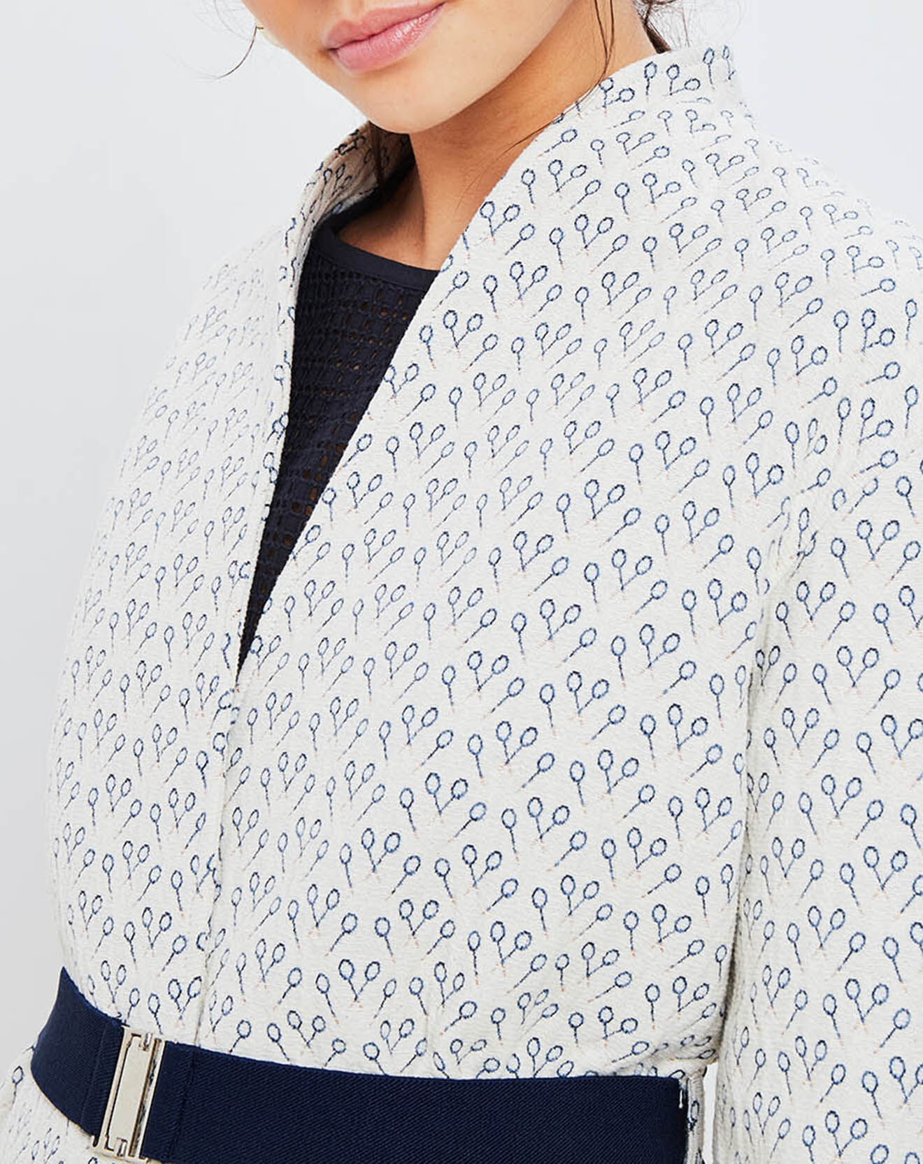 La Petite Francaise Manteau Raquette écrue