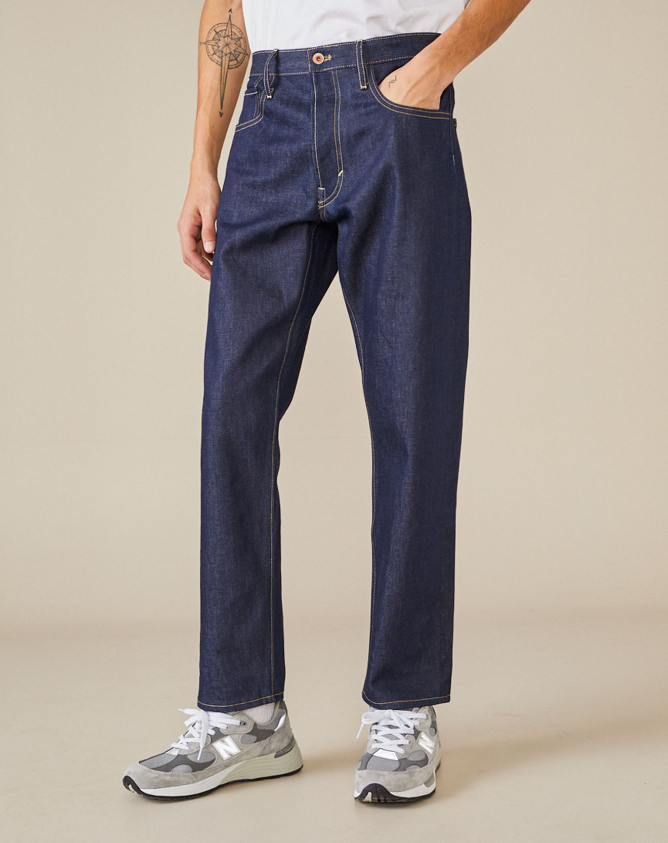 Bellerose Jean loose Percy bleu foncé