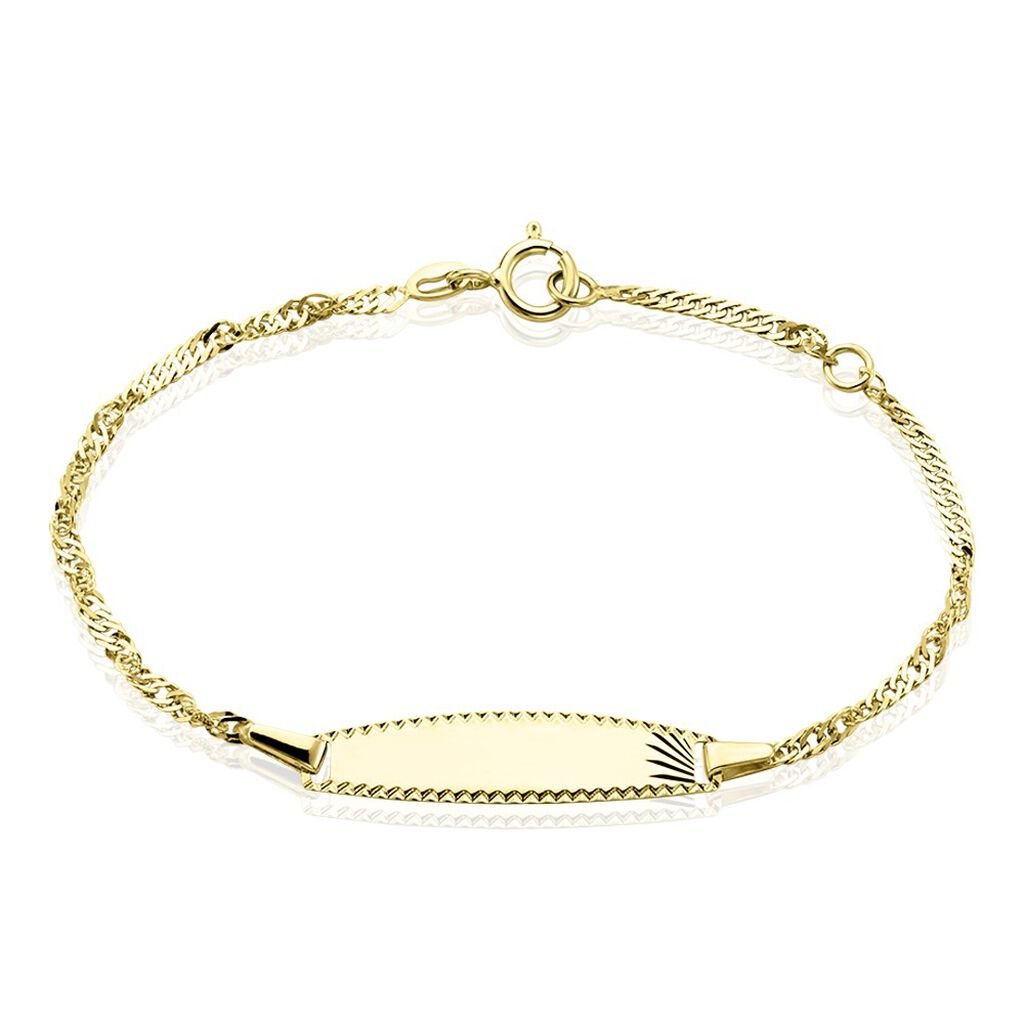 Bracelet Identite Bebe Or Jaune Ericka