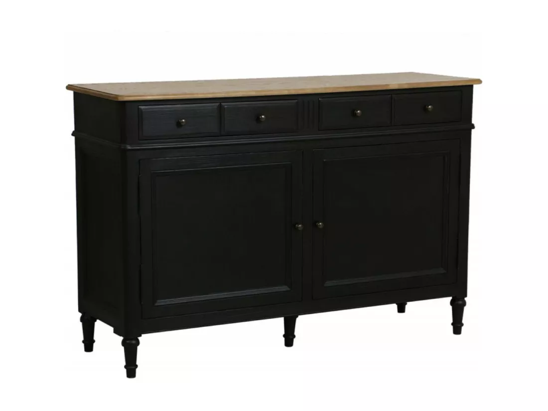 Bas De Buffet Bois Noir - Manoir Interior's