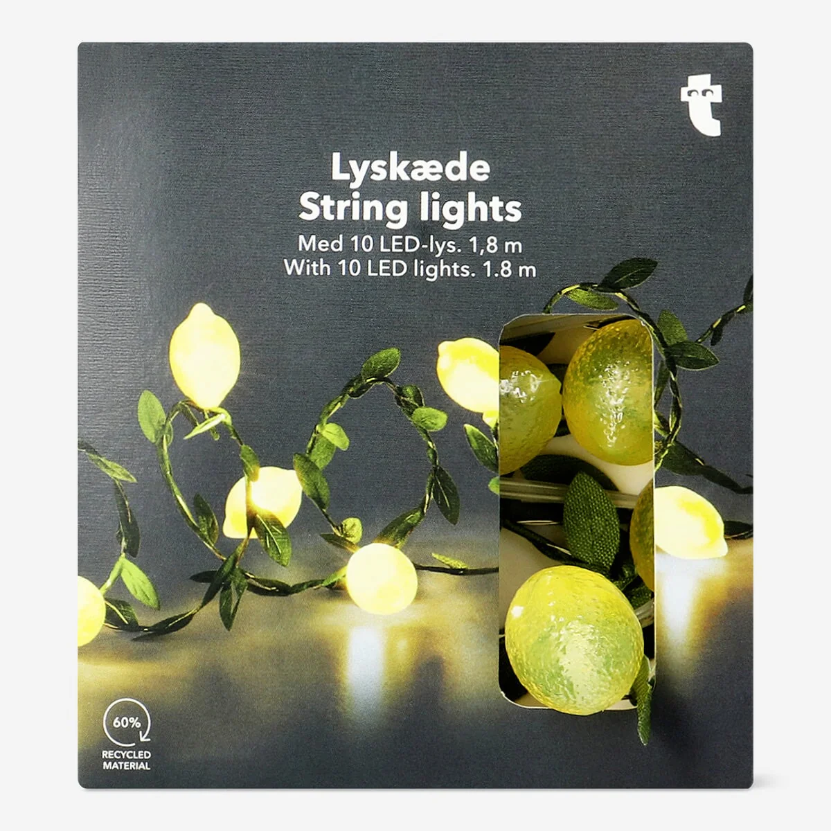 Lyskæde med citroner
