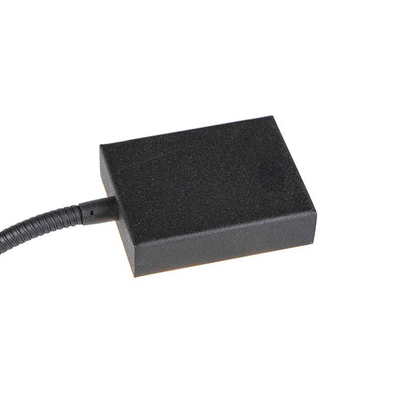 Moderne vloerlamp zwart incl. LED en dimmer met leeslamp - Jazzy