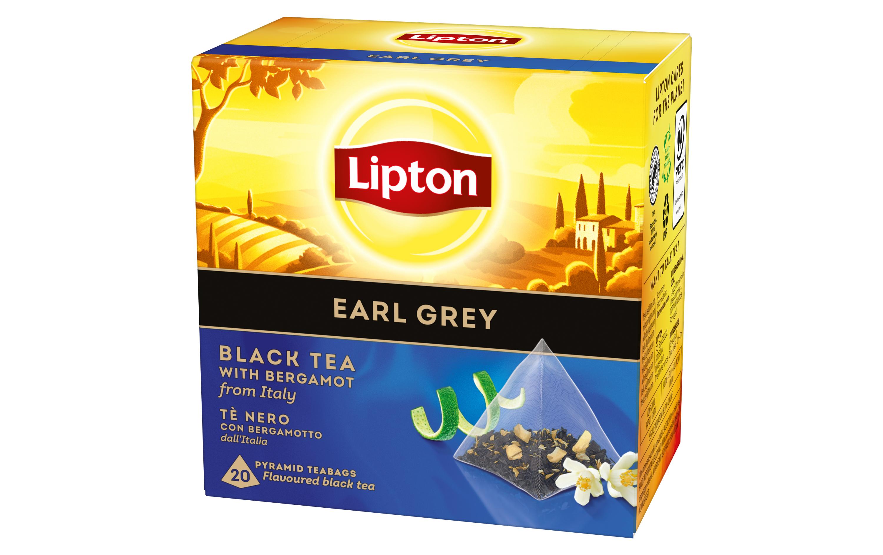 Teebeutel Schwarztee Earl Grey 20 StückTee mit Bergamotte aus Italien