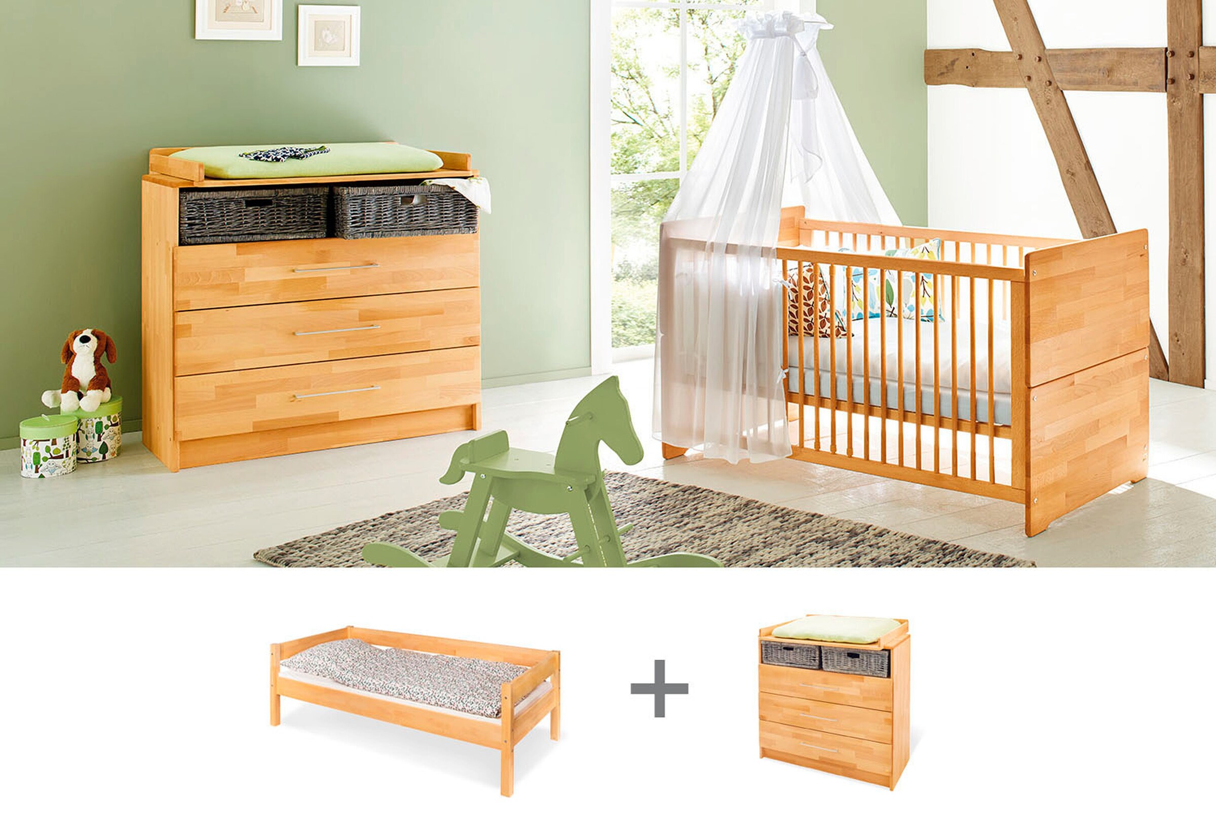 Pinolino Jugendzimmer-Set „Natura” breit, 2-tlg.