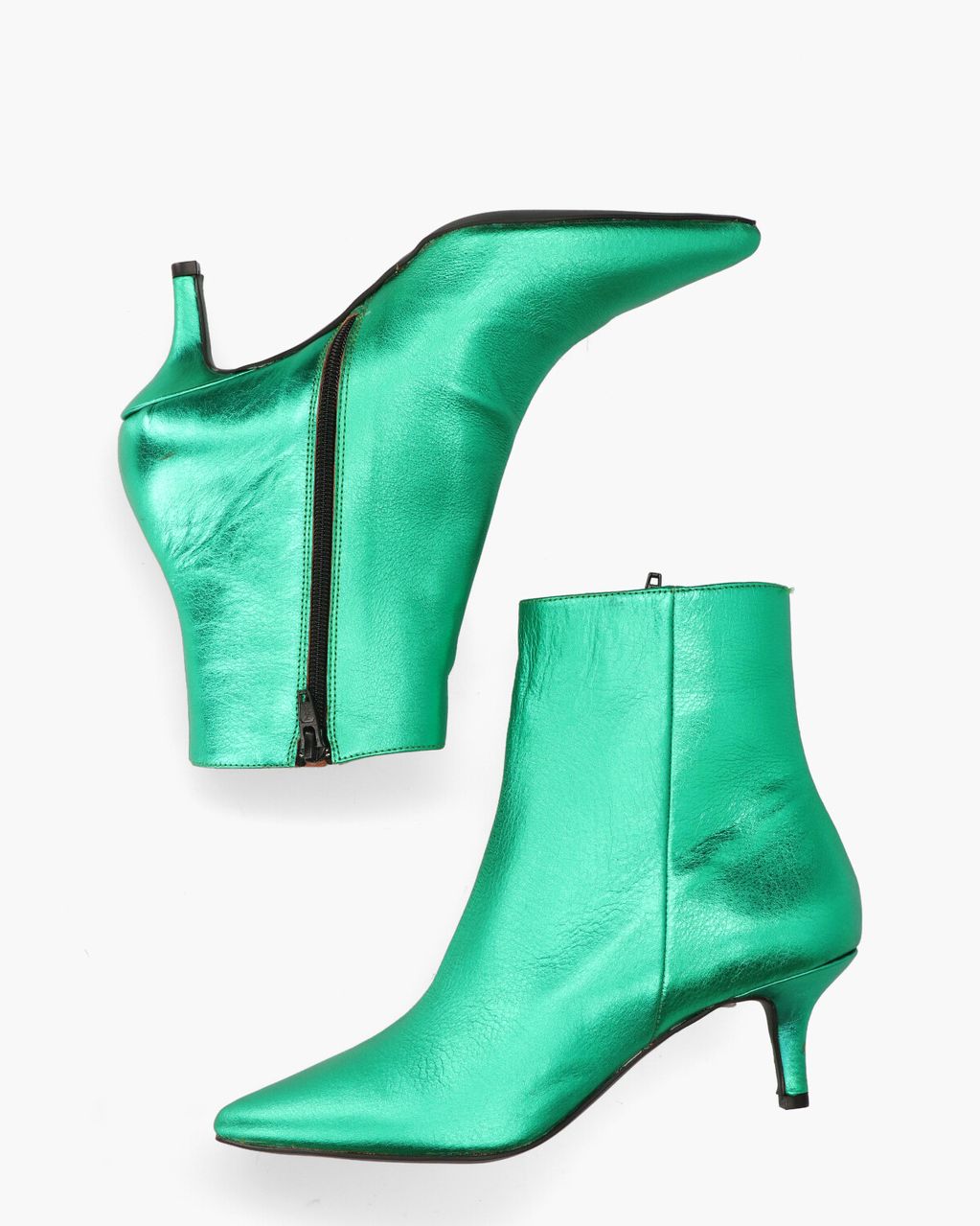 DWRS Label Lugo Groen Dames Enkelboots