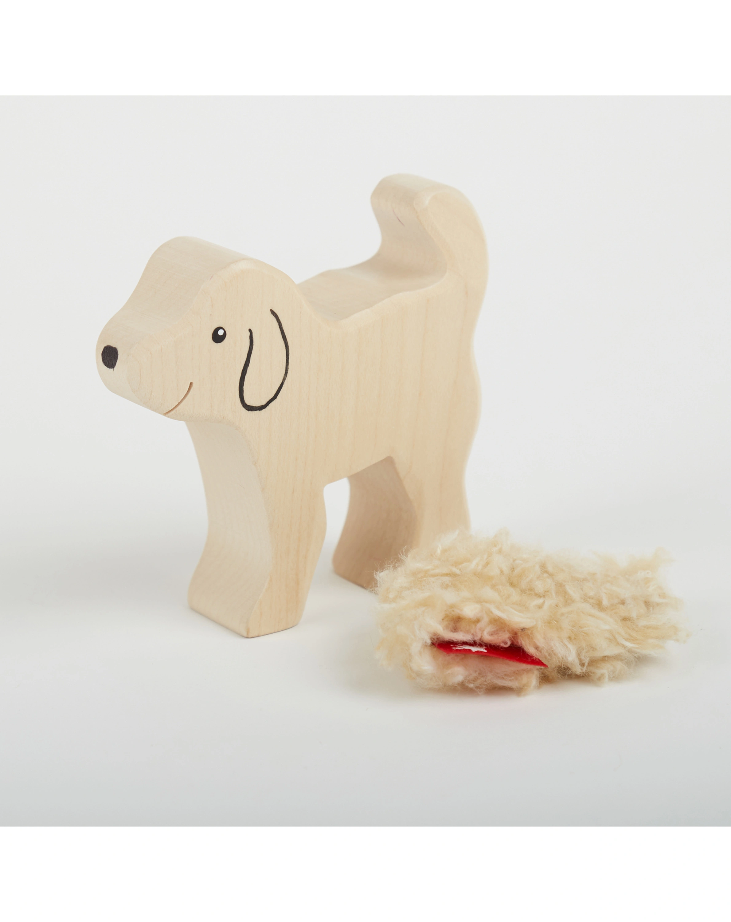 Holztier CUDLYWUDLY - HUND in natur