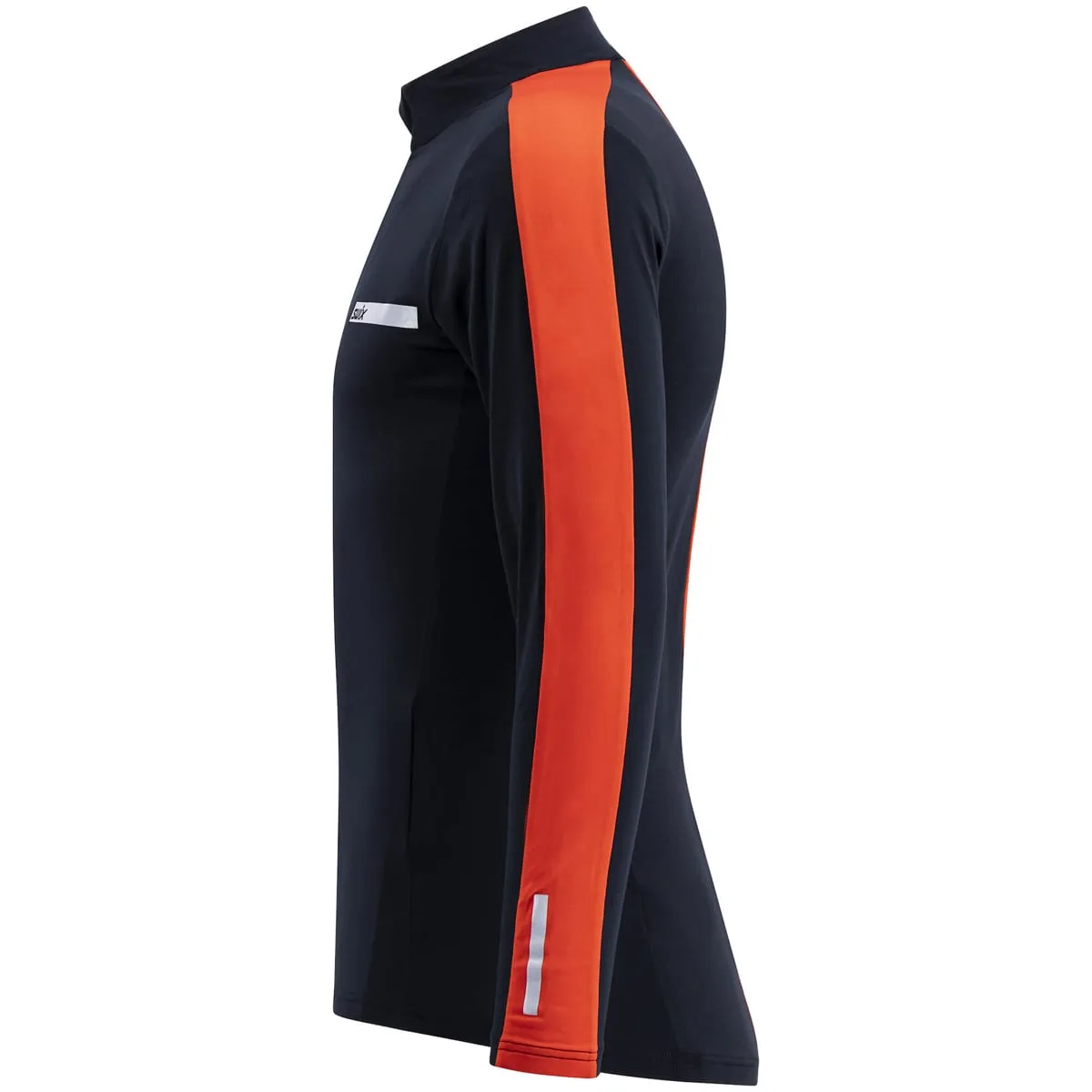 Swix Roadline Nts Half Zip Baselayer Top M Black/Fiery Red