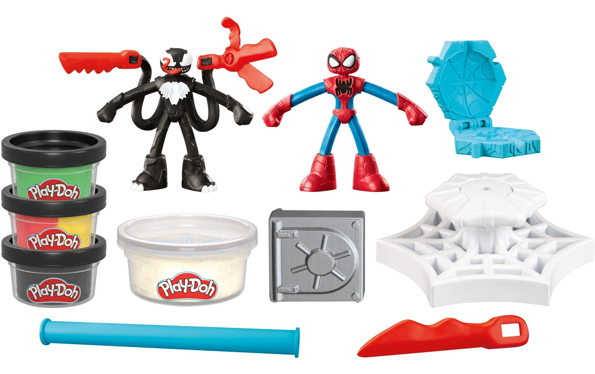 Knetspielzeug Marvel Spider-Man: Netz-Action KnetsetSpielset mit Actionfiguren, Knete und Accessoires