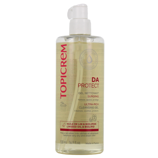 Gel nettoyant surgras DA Protect Topicrem - Peaux atopiques