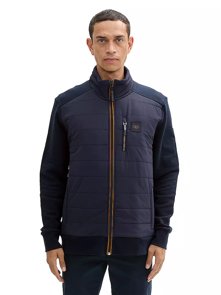 TOM TAILOR Sweatjacke dunkelblau