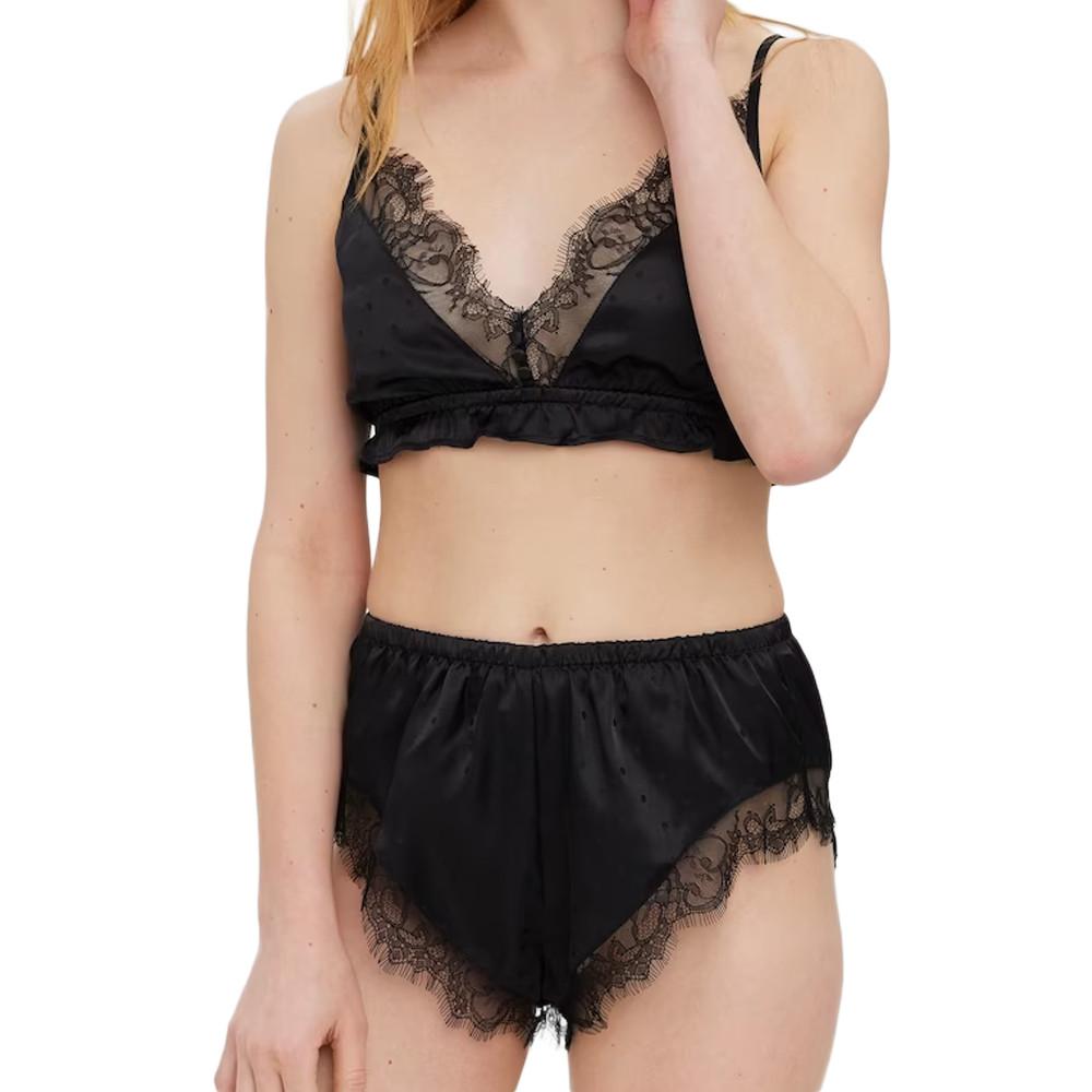 Vero Moda Pyjama Noir en dentelle Femme Vero Moda Anneli