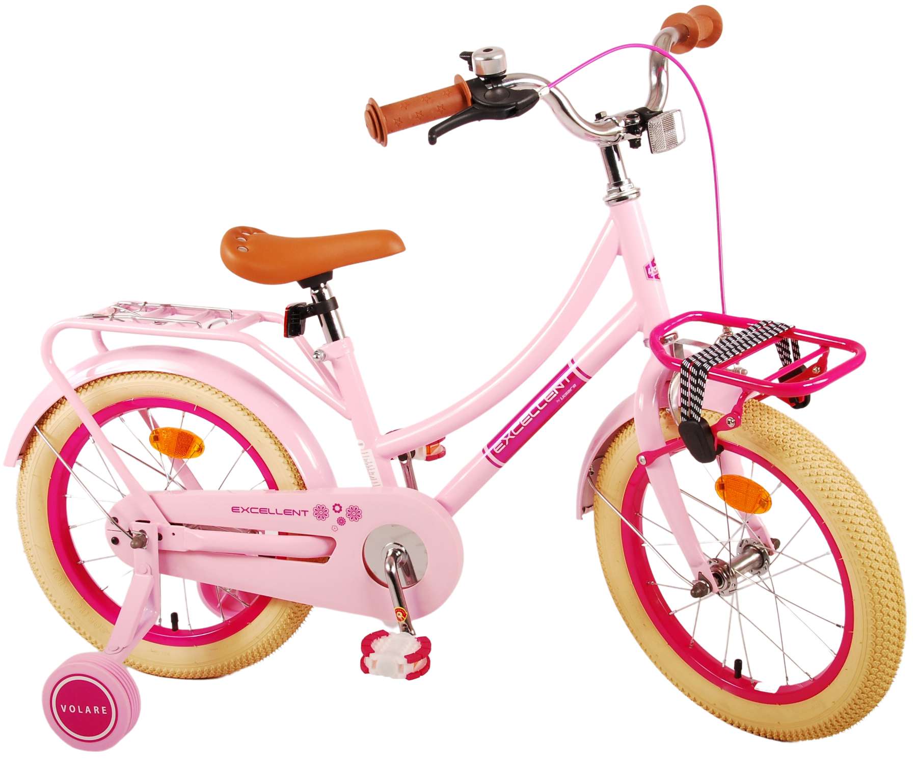 TPFSports Excellent Kinderfahrrad - Mädchen - 16 Zoll - Rücktritt + Handbremse - Grün