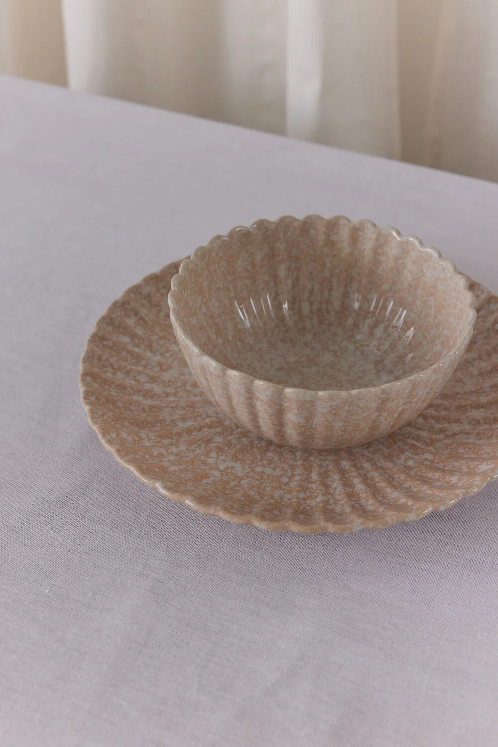 Bahne Interior  Clam frokosttallerken, creme - Ø20 cm.
