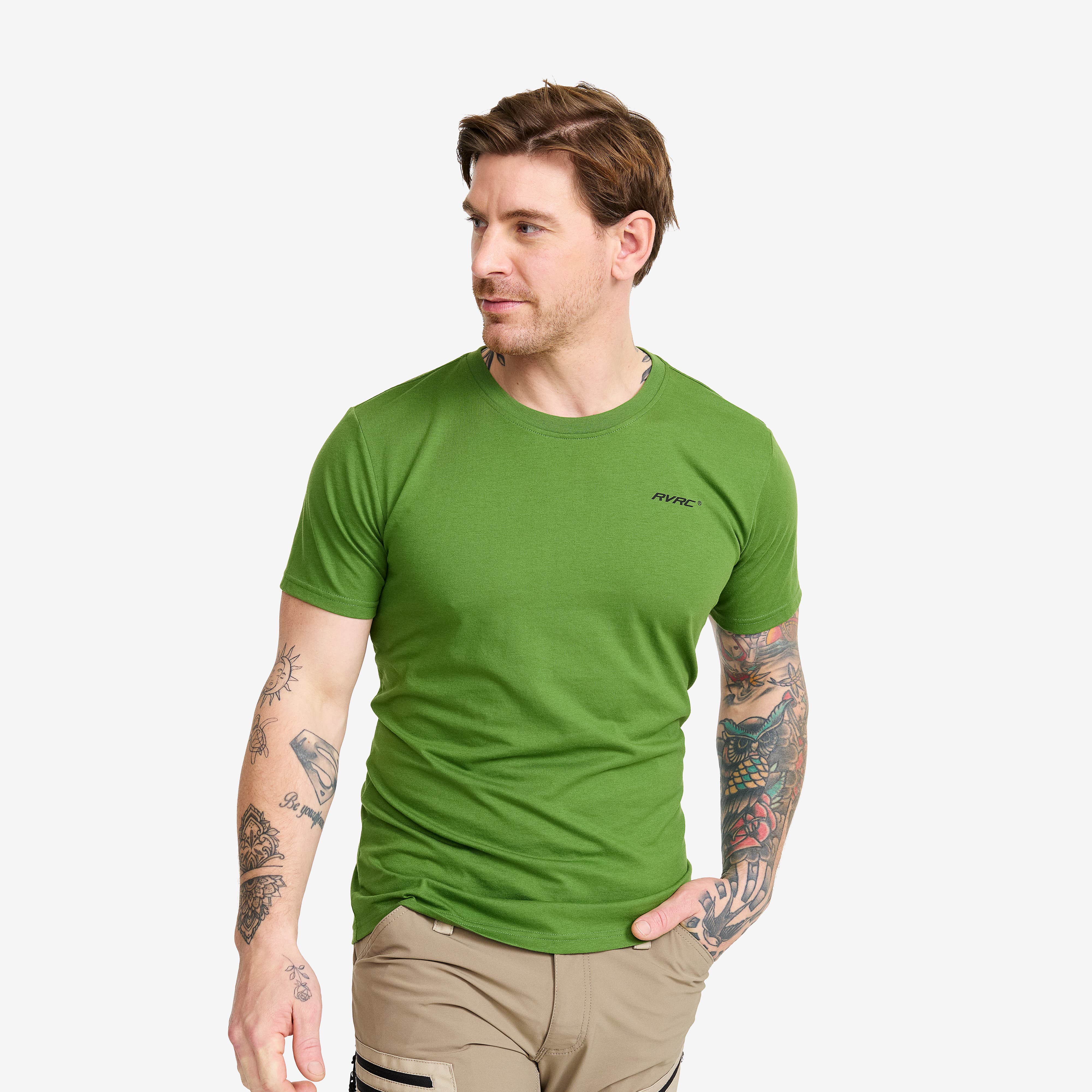 Easy T-shirt Slim Fit Herre Cactus Green