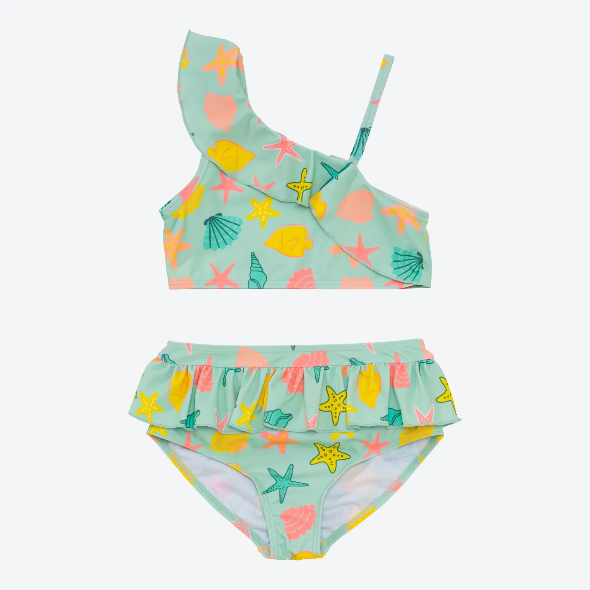 Mädchen-Bikini-Set mit Meeres-Muster, 2-teilig