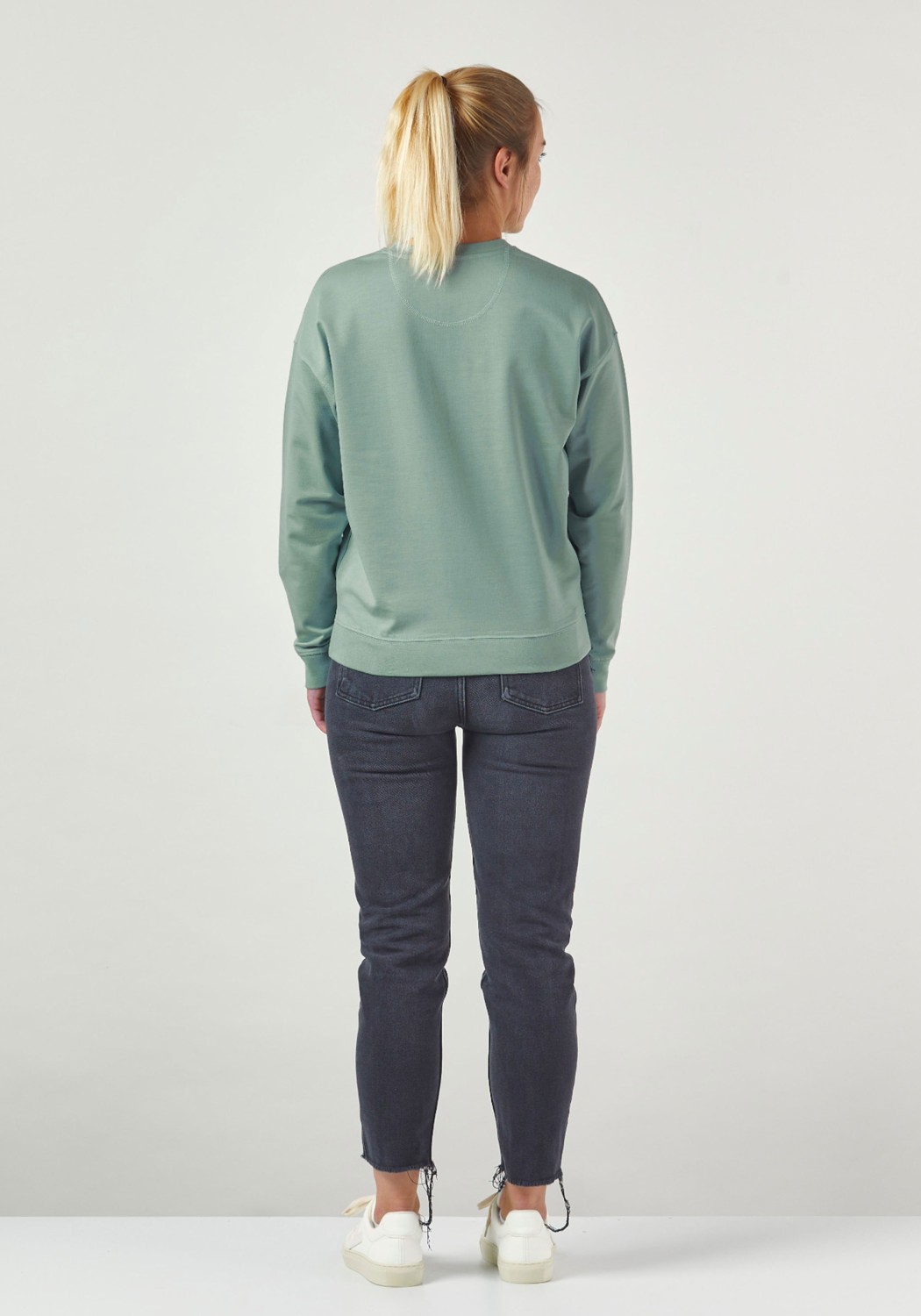 WE ARE ZRCL Damen-Sweater Basic Light Green