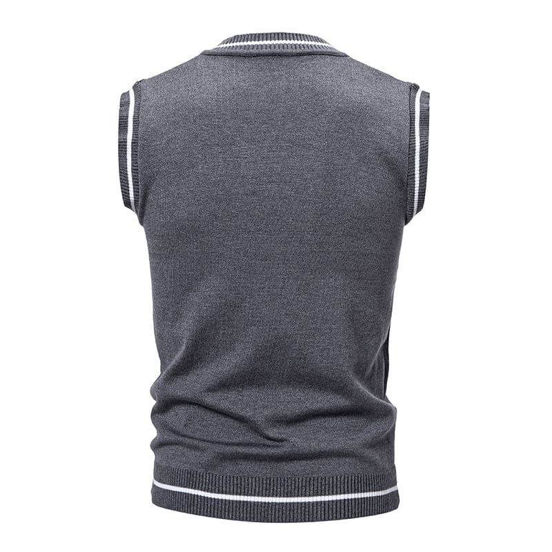 Fireon - V-hals vest met contrasterende rand