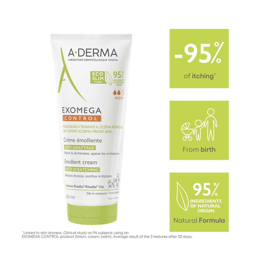Exomega Control - Creme Emoliente Antiprurido - 200ml