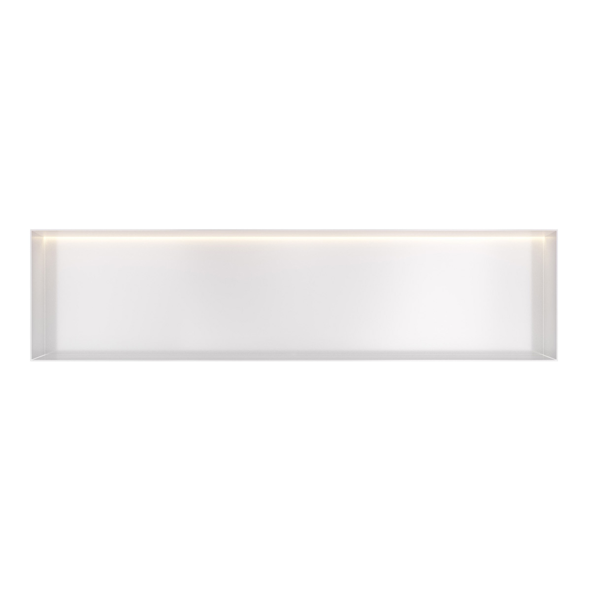 Hotbath &More frameless inbouwnis met verlichting 30x120x10cm wit mat