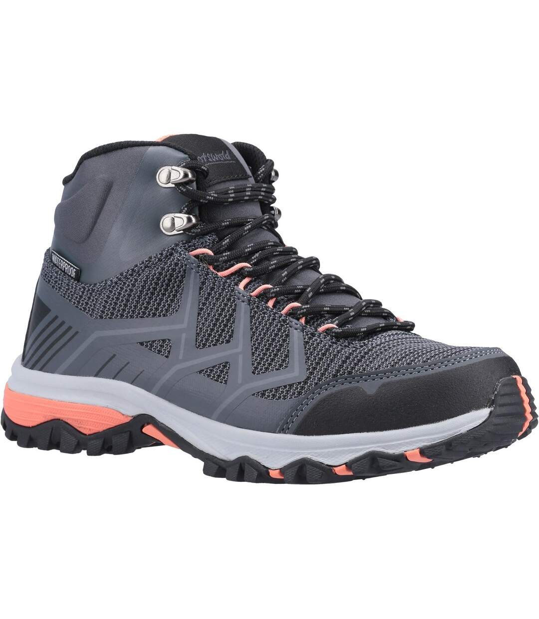 Cotswold - Bottines de randonnée WYCHWOOD - Femme (Gris / Corail) - UTFS8425