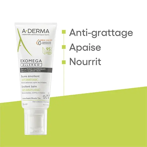 Bálsamo Emoliente Anti-Arranhão A-Derma Exomega Allergo 200ml