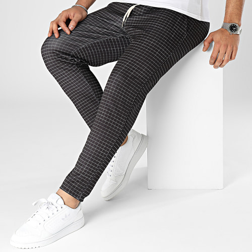Pantalon A Carreaux Noir