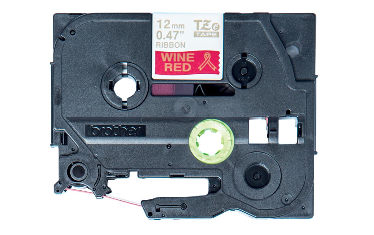 Beschriftungsband TZe-RW34 Gold auf Rot12 mm-Beschriftungsband für Etikettendrucker