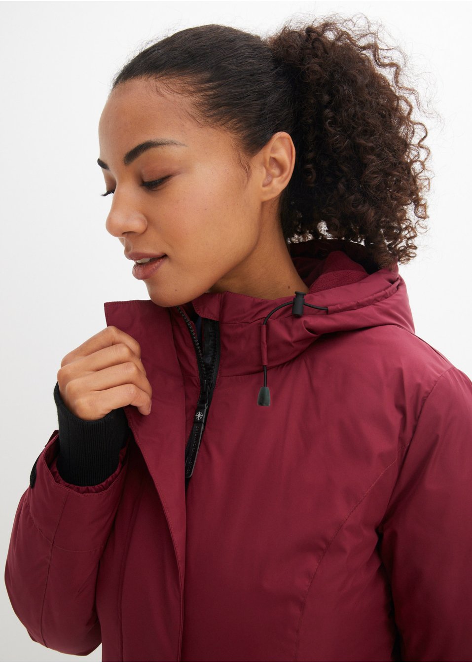 Parka thermo-hybride avec duvet recyclé, intérieur matelassé