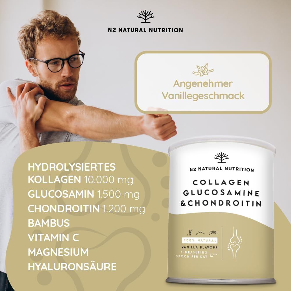 N2 Natural Nutrition Collagen Glucosamine & Chondroitin Pulver