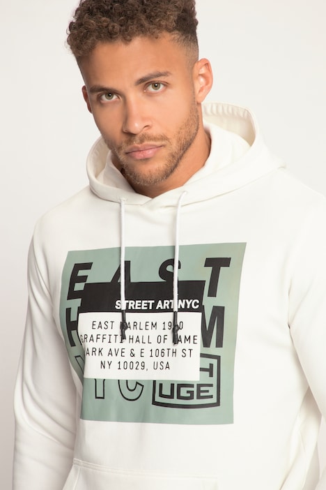 STHUGE Hoodie, Kapuze, XL Print, bis 8 XL
