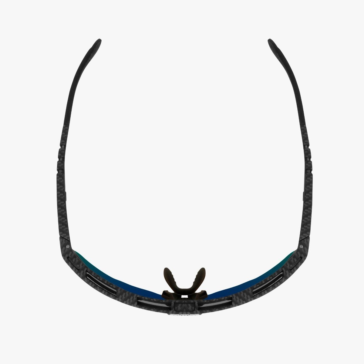 Scicon Aeroshade Kunken cykelbriller Matte Carbon Multimirror Blue