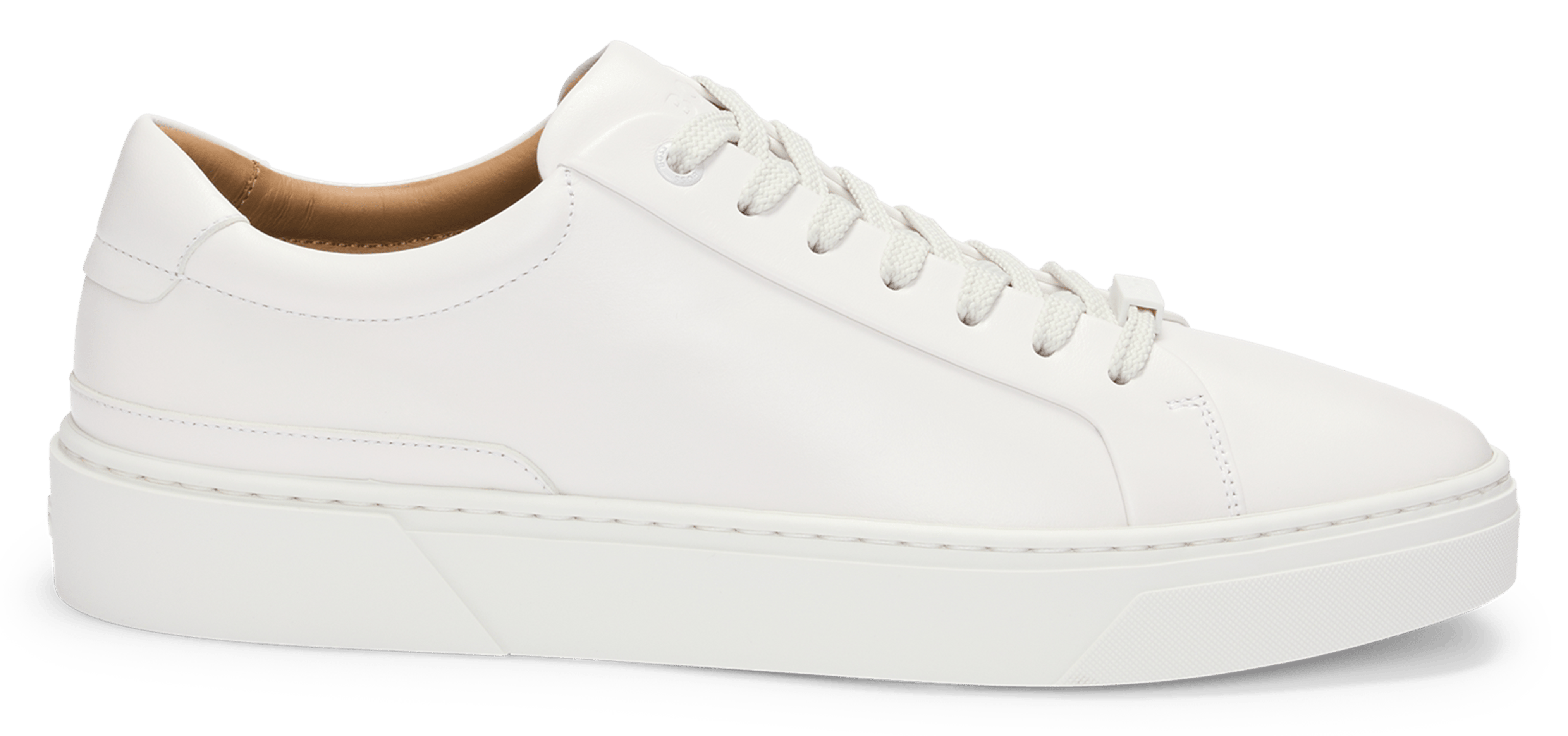 Baskets basses en cuir| Beige