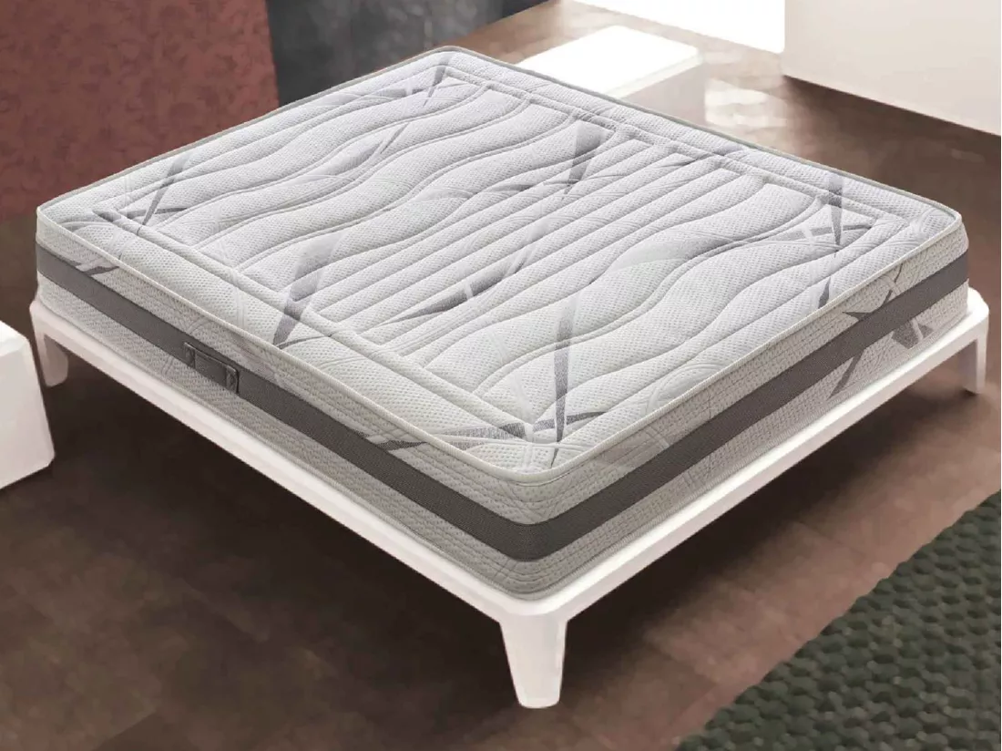 iLoveSleep - Matelas à mémoire de forme - hauteur 22 cm - mousse à mémoire de forme 3 cm - housse en carbone 180x200
