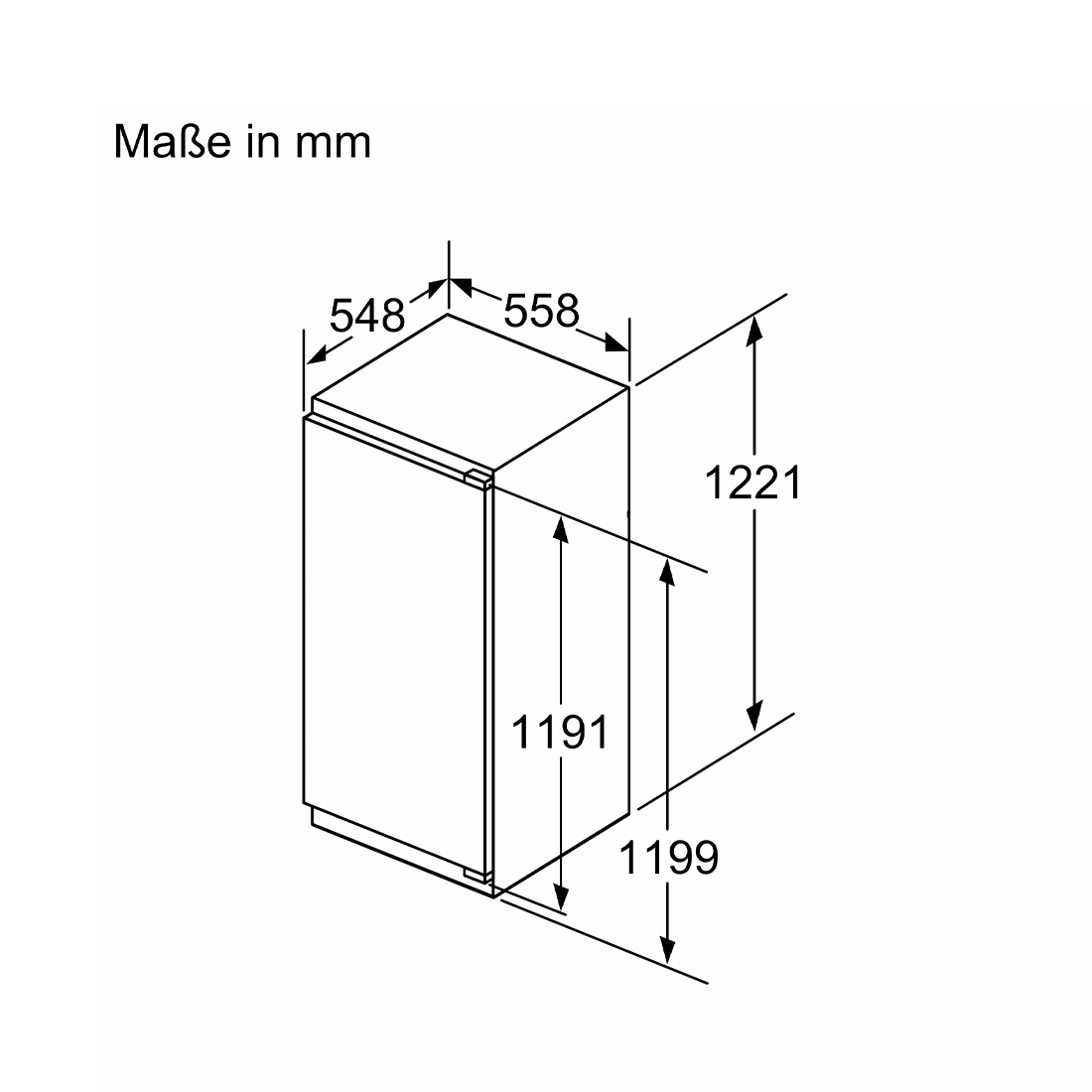 Bosch KIL42ADD1H Einbau-Kühlschrank 187 Liter