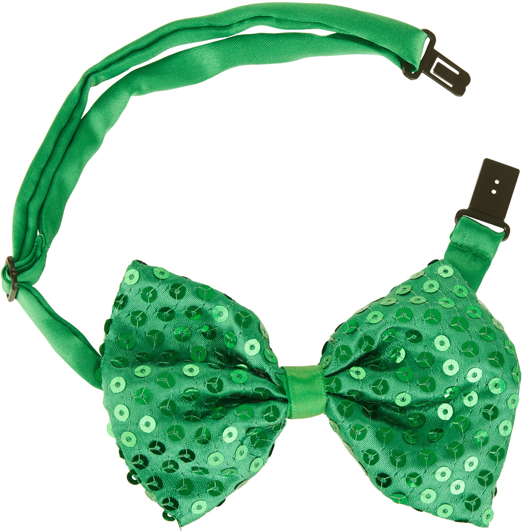 tectake® St. Patrick’s Day Fliege mit Pailletten