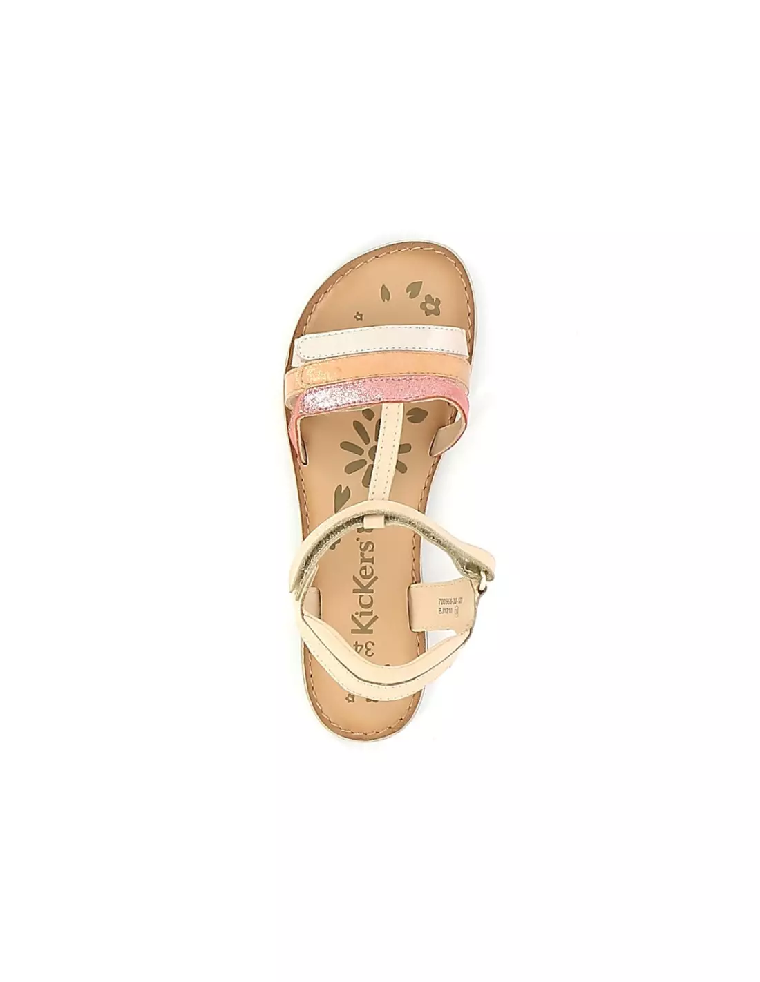 KICKERS DIAMANTO - Sandales & nu-pieds Rosecorailmetallisé