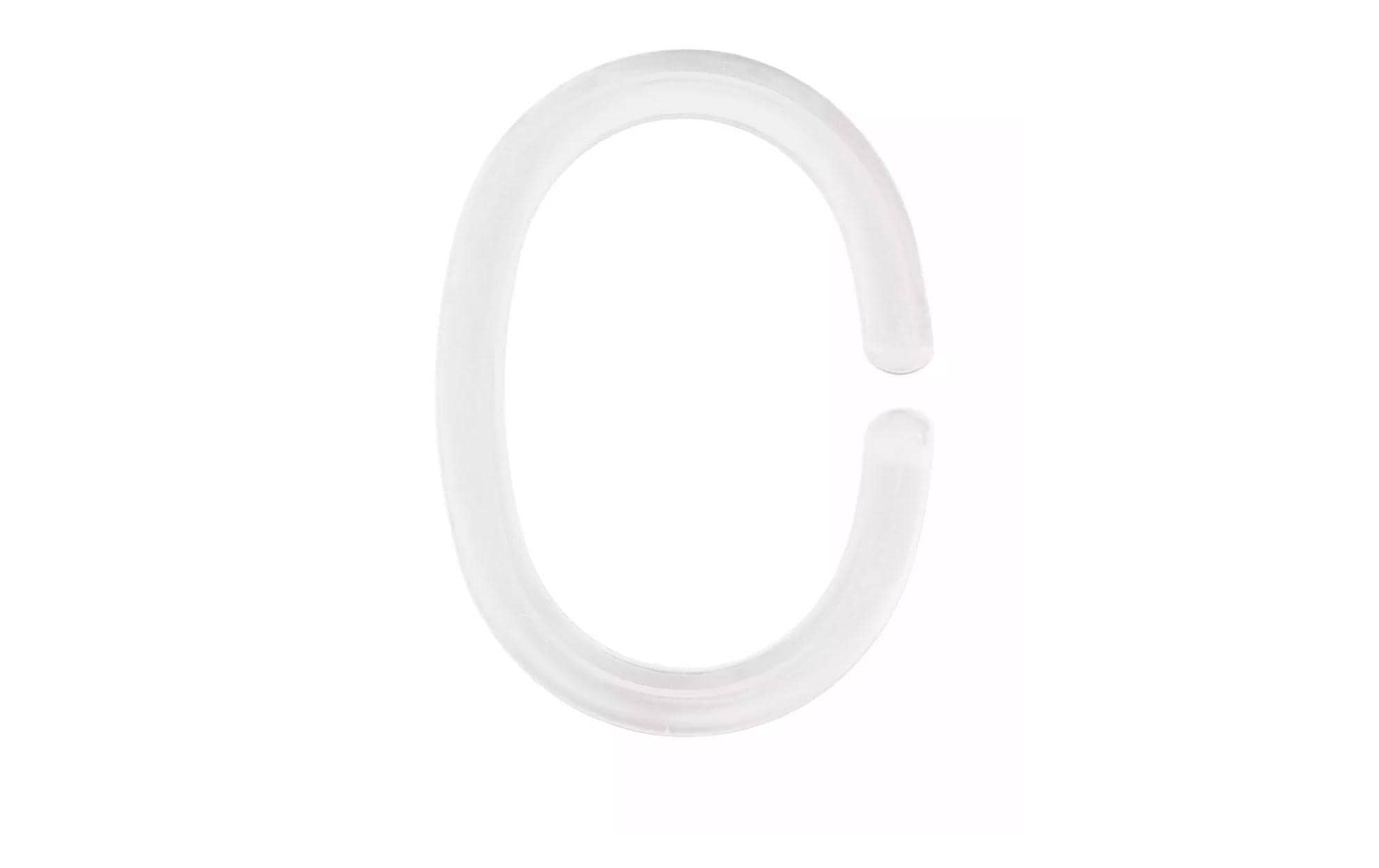 Duschvorhanghaken 5 cm, 12 Stück, WeissDuschvorhangringe