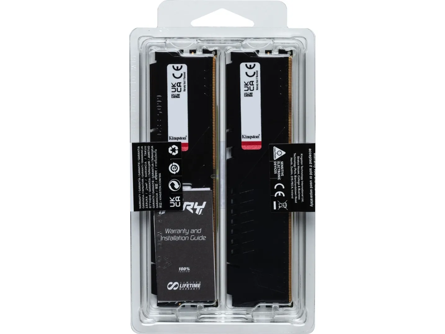Kingston FURY Beast - DDR5 - sæt - 64 GB: 2 x 32 GB - DIMM 288-PIN - 5200 MHz / PC5-41600 - CL38 - 1.25 V - ikke bufferet - on-die ECC