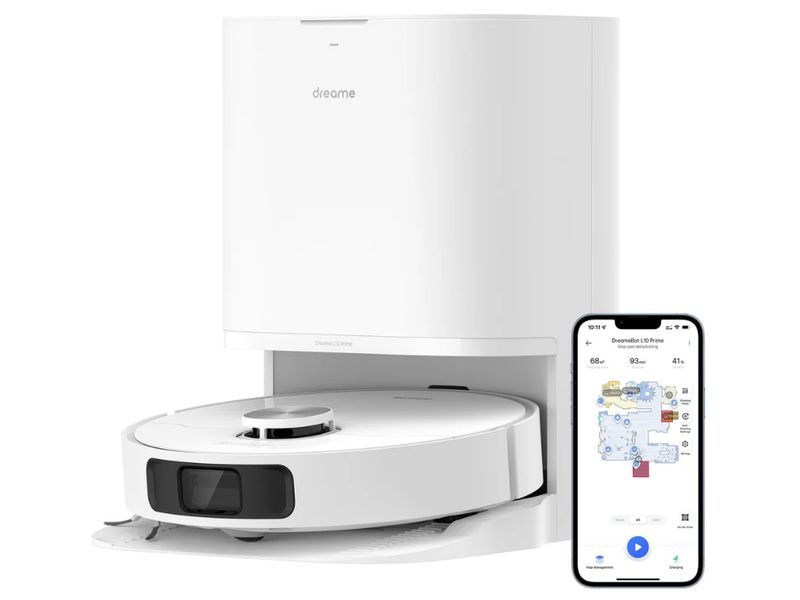Dreame Saug- und Wischroboter L10 Prime Weiss Saugroboter mit Wischfunktion