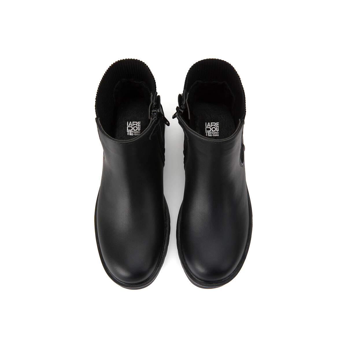 COLEÇÃO LA REDOUTE<br>Botas de cano alto com efeito enrugado