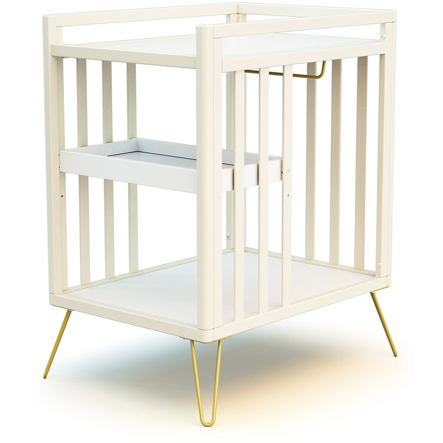 JURABABY Wickeltisch multifunktional Only Scandicraft Buche Stahl