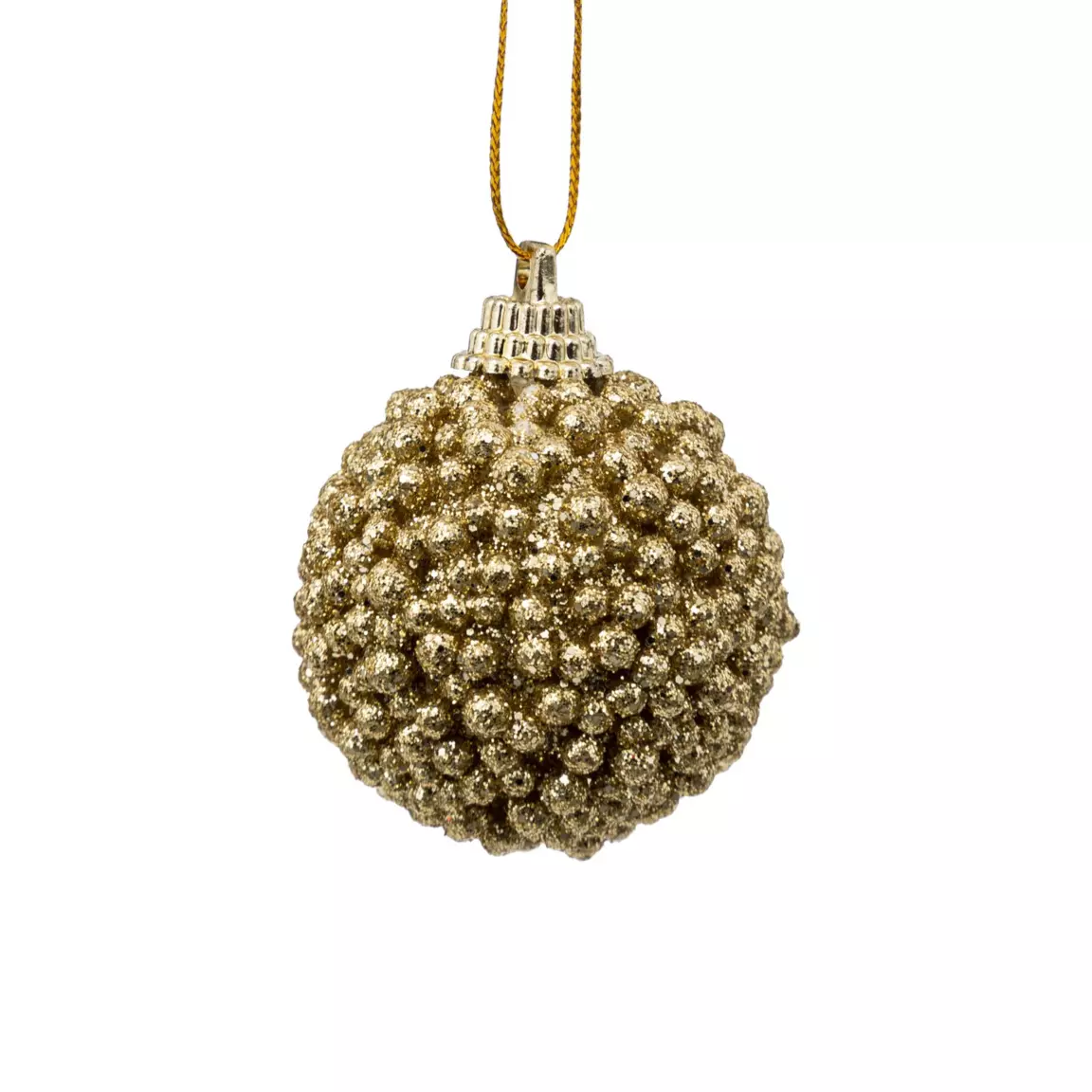 Lot de 10 boules de Noël (D40 mm) Petit Bill Or