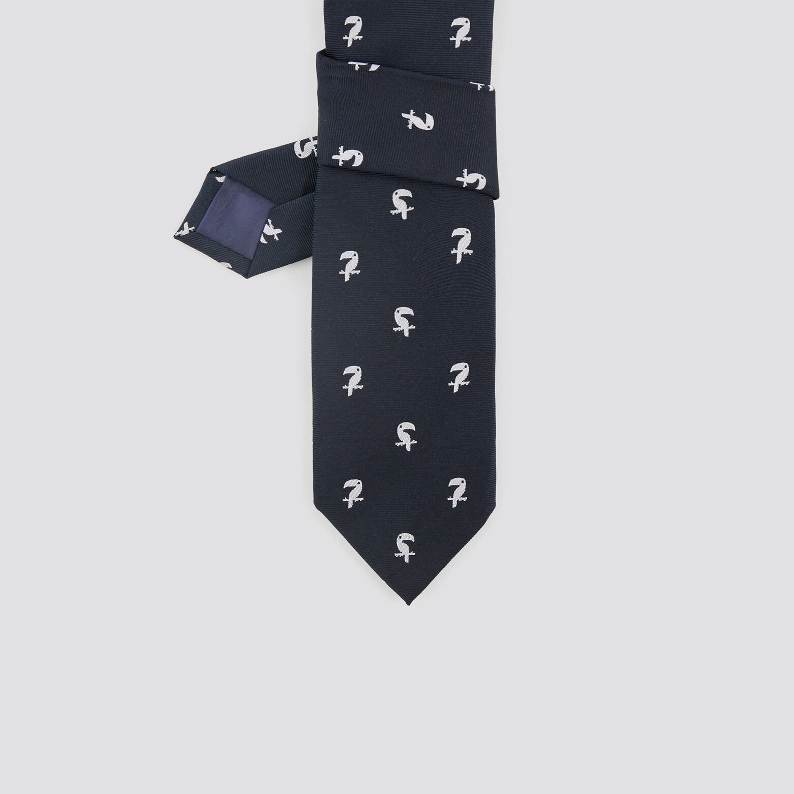 Cravate à motif Bleu foncé