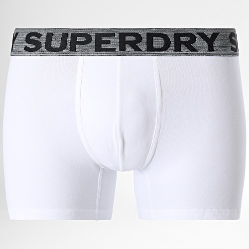 Lot De 3 Boxers Classic Noir Gris Chiné Blanc