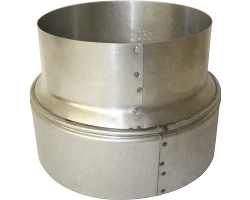 Bertrams kachelpijpverlengstuk Ø 130-150 mm, vuurgealuminiseerd zilver