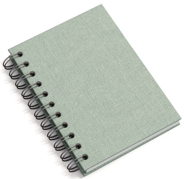 Notatbok A6 Linjert Soft Teal 90 Sider Bigso Box of Sweden